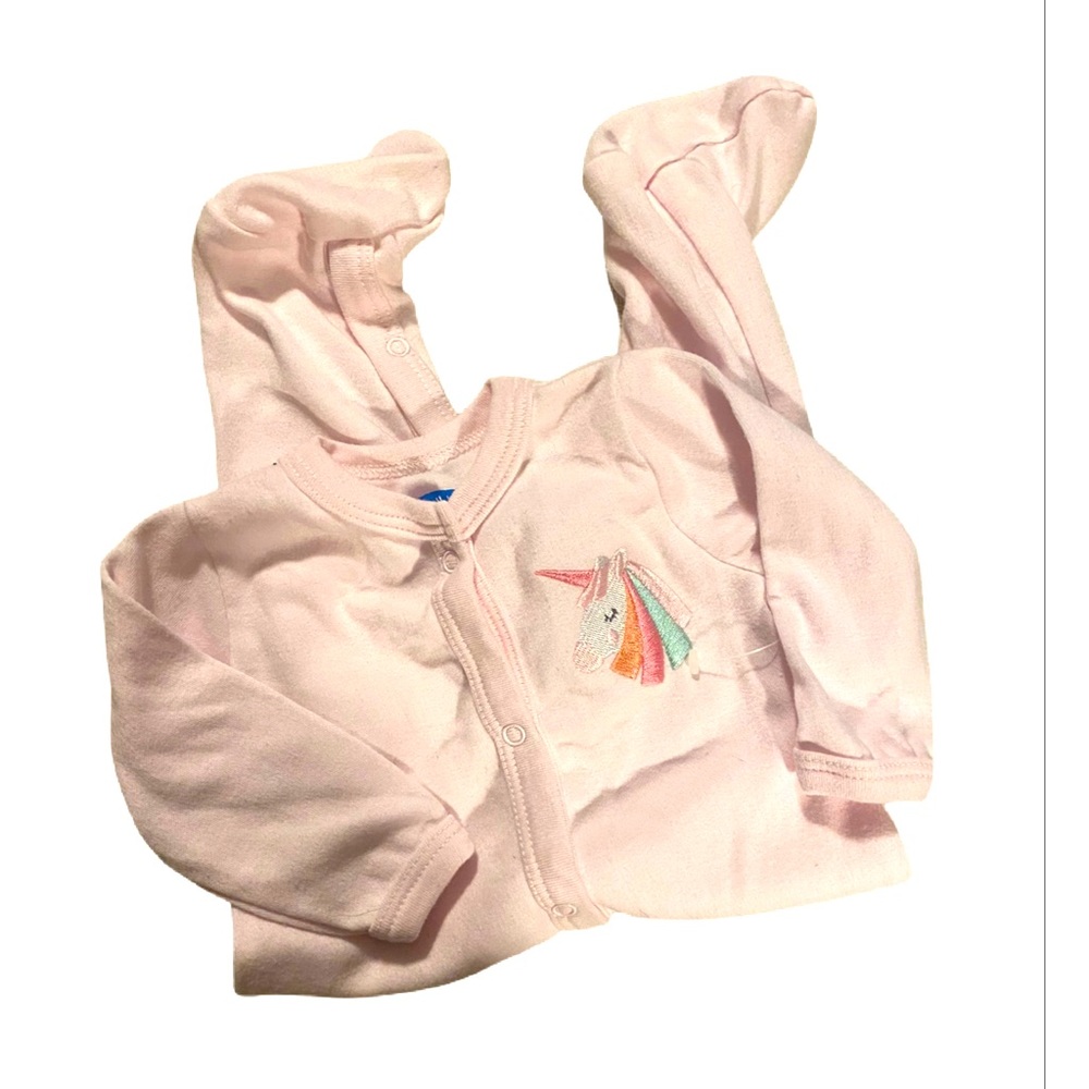 🆕 Infant Girls Unicorn Footed Pajamas